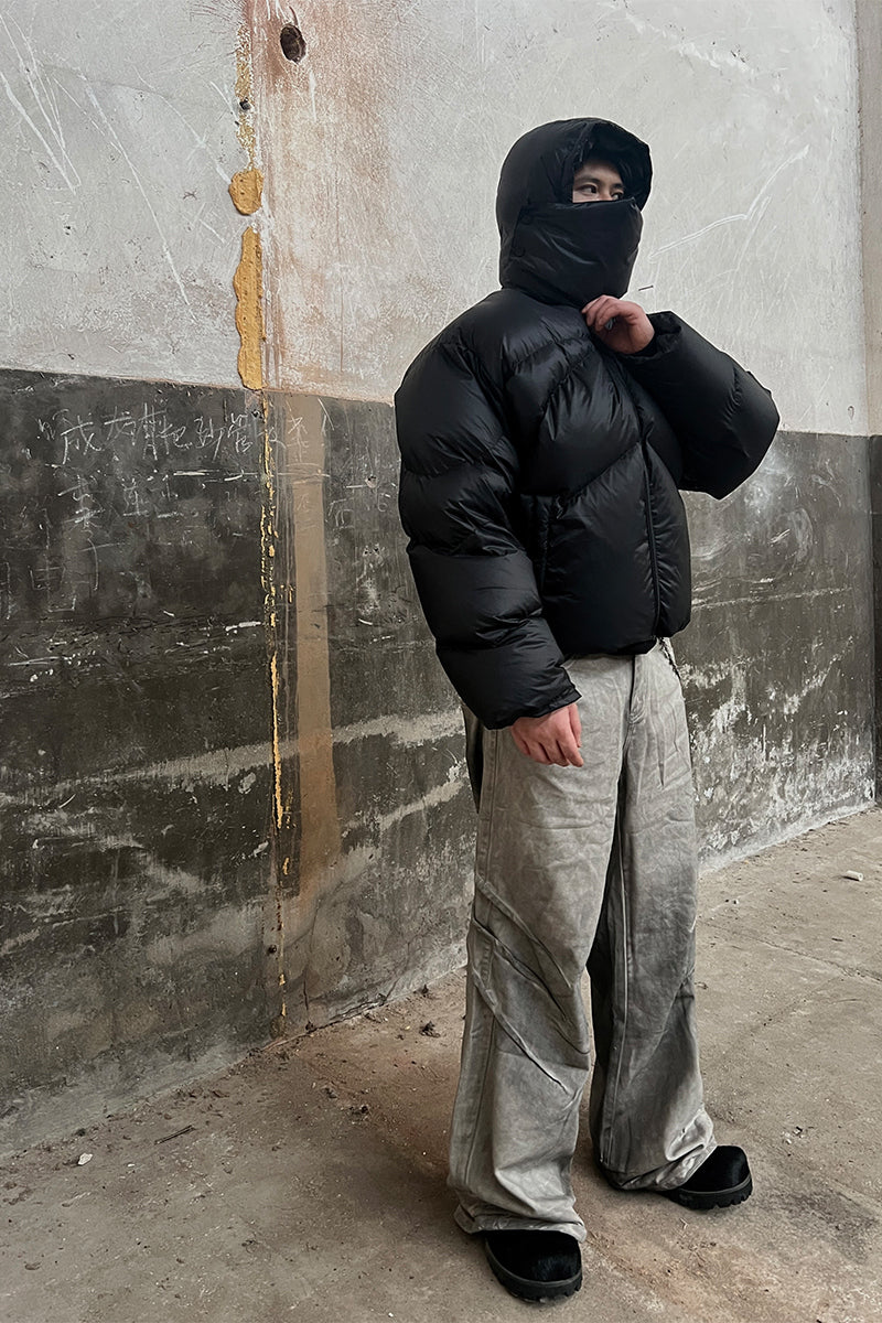 JCAESAR KNIGHT DOWN JACKET ダックダウンマスク Knight Down Jacket with Detachable Mask – Copping Zone