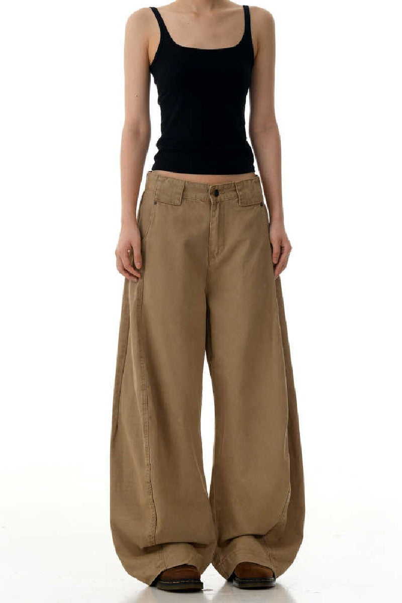 Khaki Blade Deconstructed Jeans