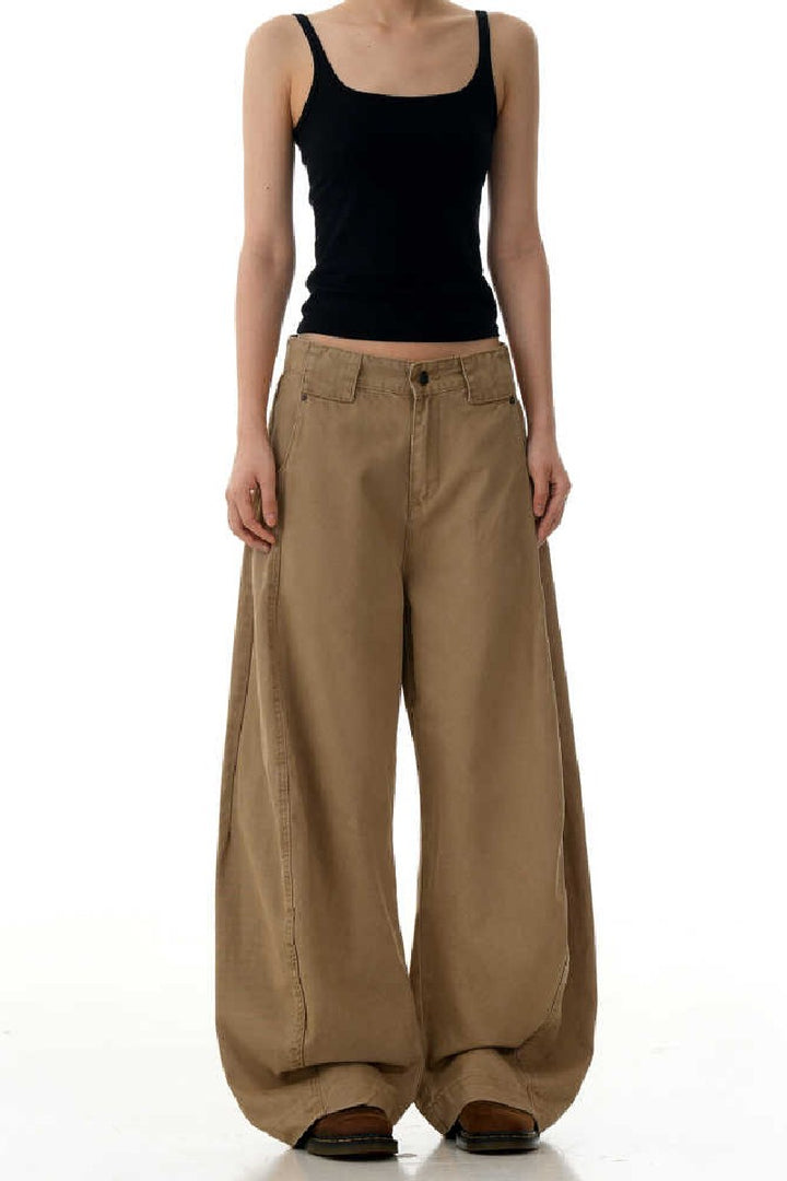 Khaki Blade Deconstructed Jeans