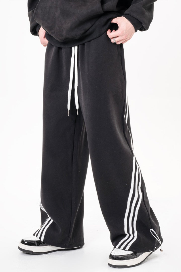 Irregular Striped Sweatpants