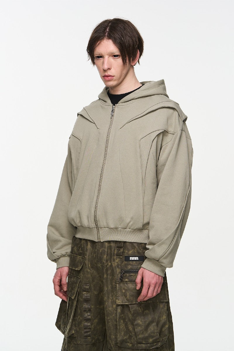 Layered Zip Line Spring Hoodie Jacket - Blind/No Plan – Copping Zone