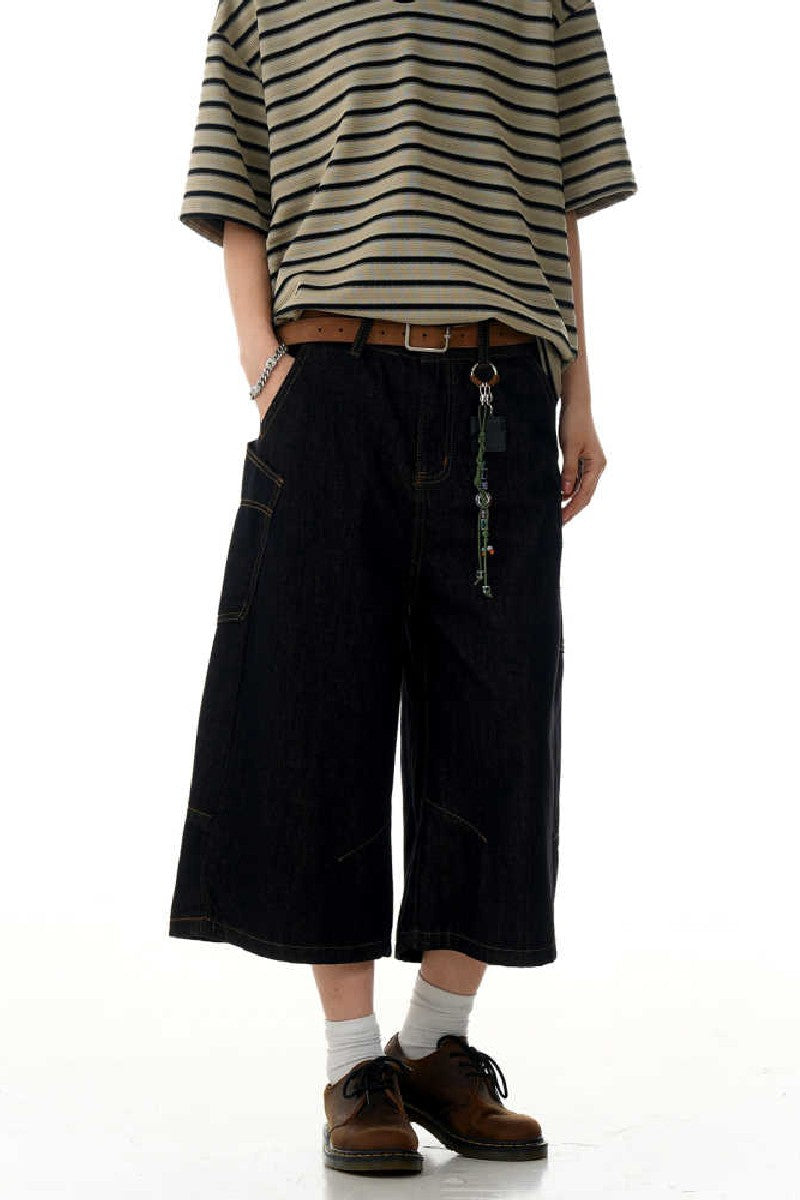 Raw Denim Cargo Jorts