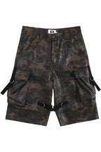 Waxed Camo Pocket Shorts