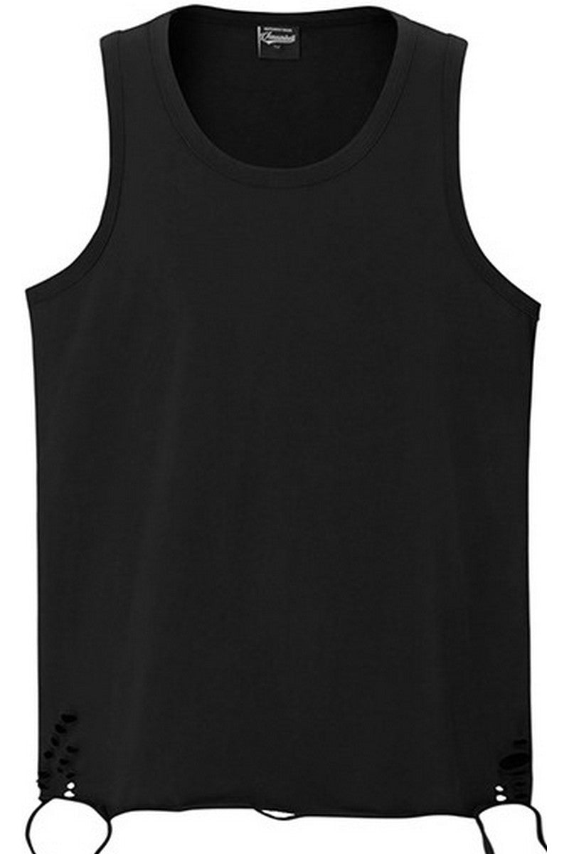 Layered Distressed Cotton Tank