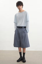 Houndstooth Pleated Capri Pants