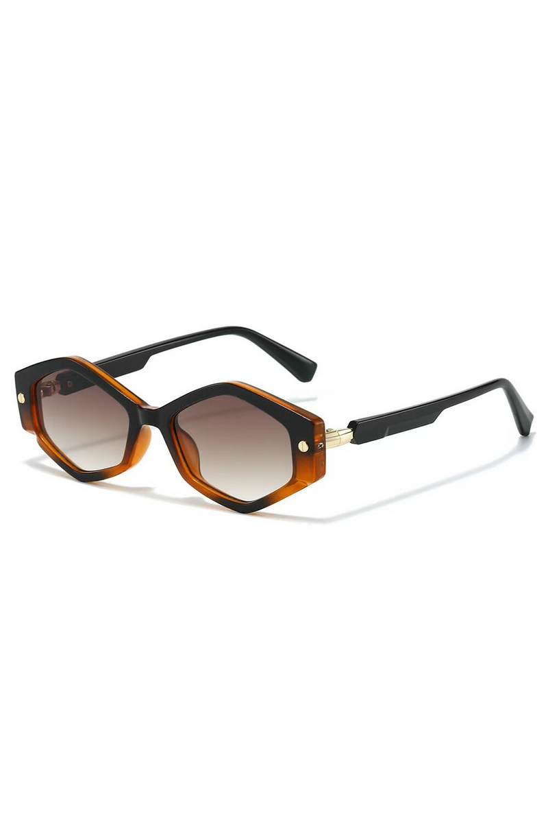 Oversized Studded Hexagon Sunglasses
