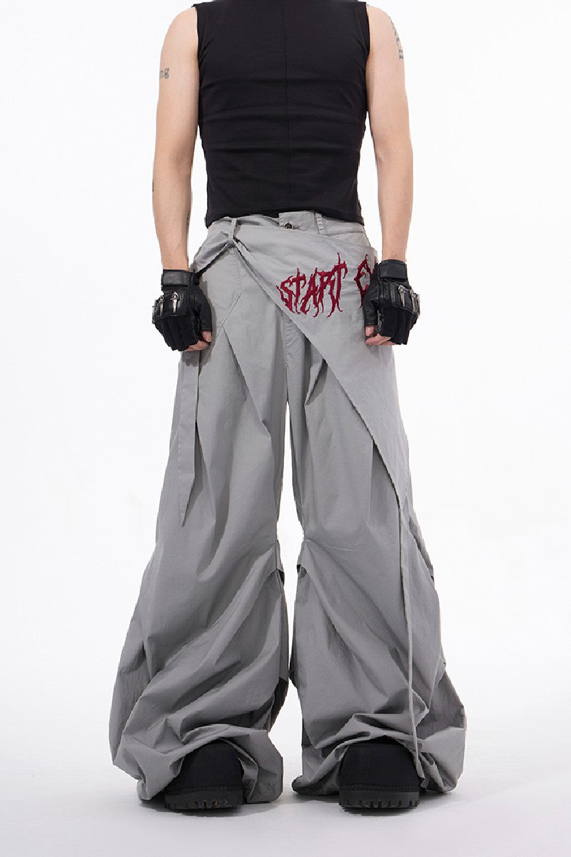 Lightweight Crinkle Wide Leg Pants