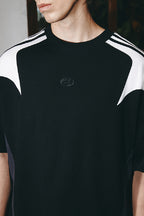 Retro Colorblock Stripe Sports Tee