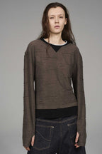 Layered Texture Long Sleeve Tee