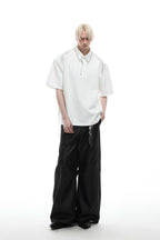 Metal Trim Studded Polo