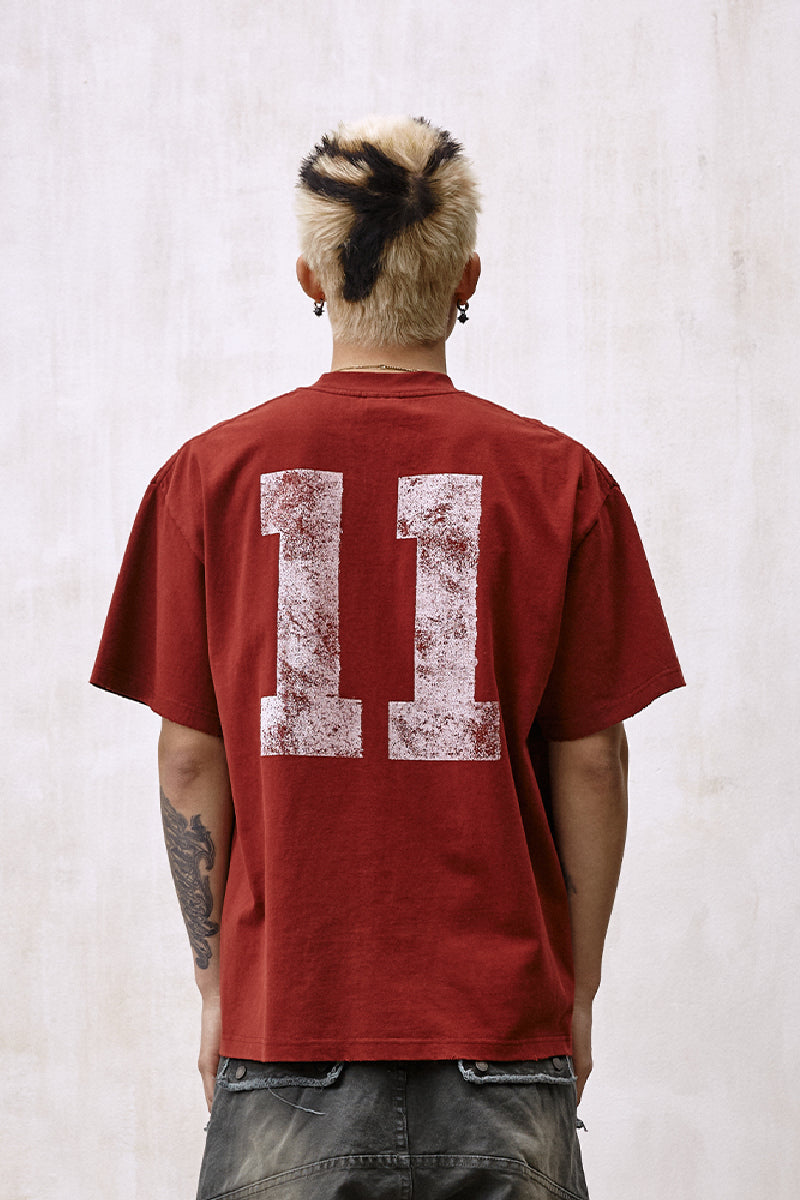 11 Print Boxy Retro Tee – Copping Zone