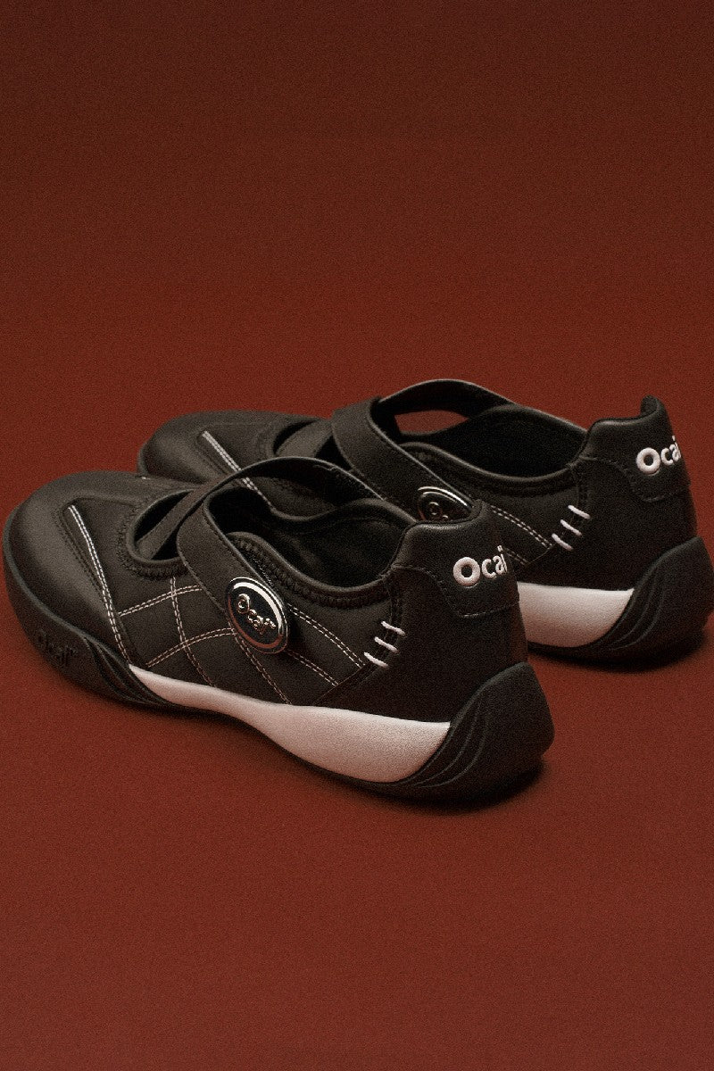 Silk Black Ballet Trainers