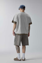 Camo Layered Distressed T-Shirt