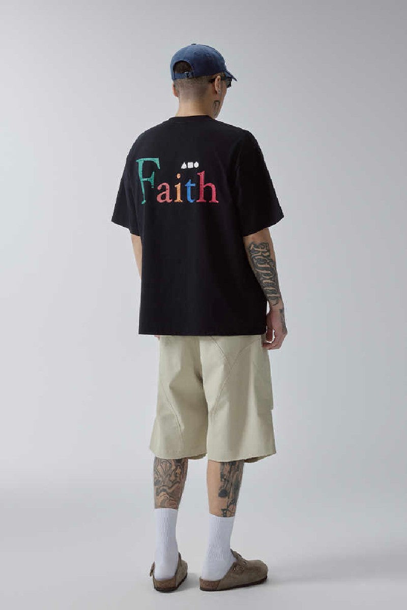 Heavyweight Slogan Couple T-Shirt