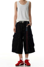 Black Cargo Jorts