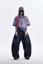 Colorblock Washed Polo Tee
