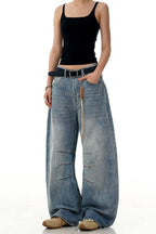 Textured Blue Blade Jeans