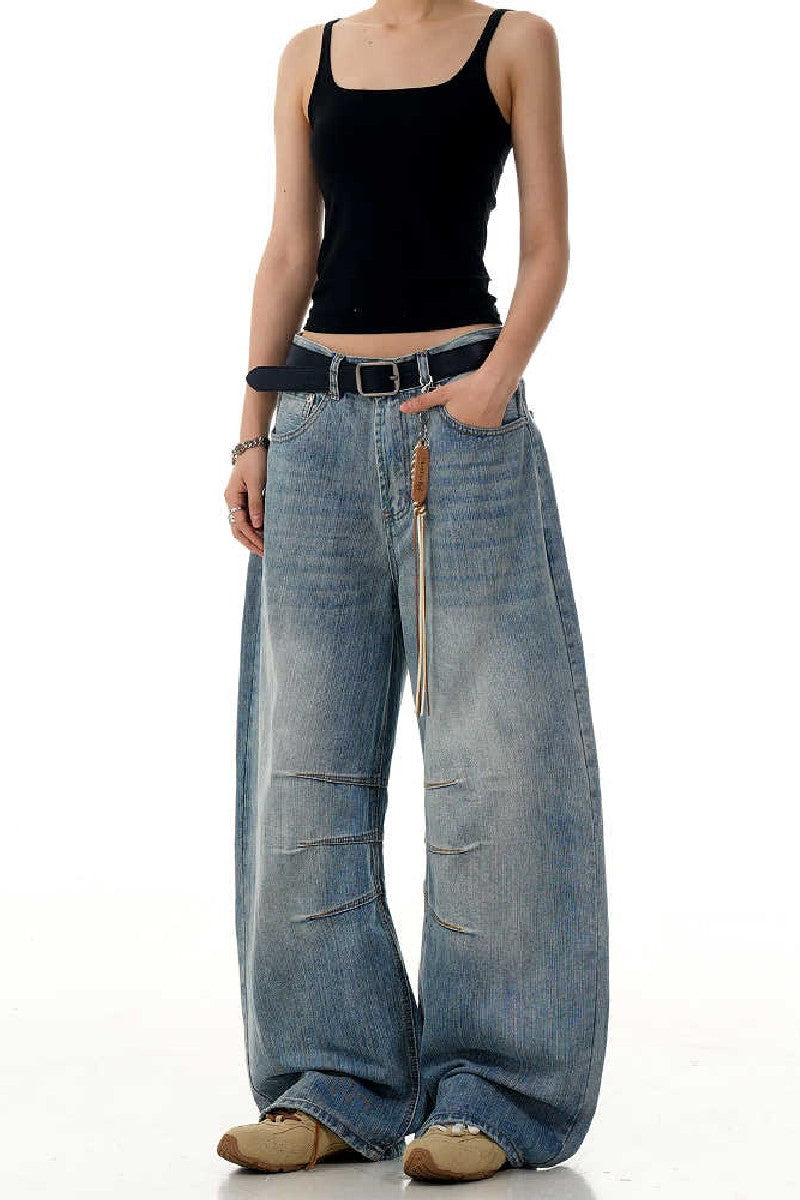 Textured Blue Blade Jeans