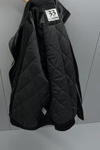 Leather Padded Zip-Up Jacket