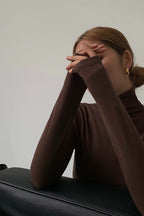 Slim Fitting Knit Turtleneck