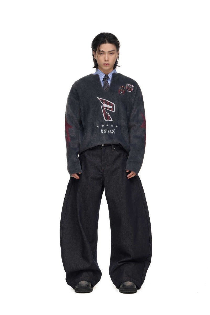 Dark Wash Wide Leg Jeans