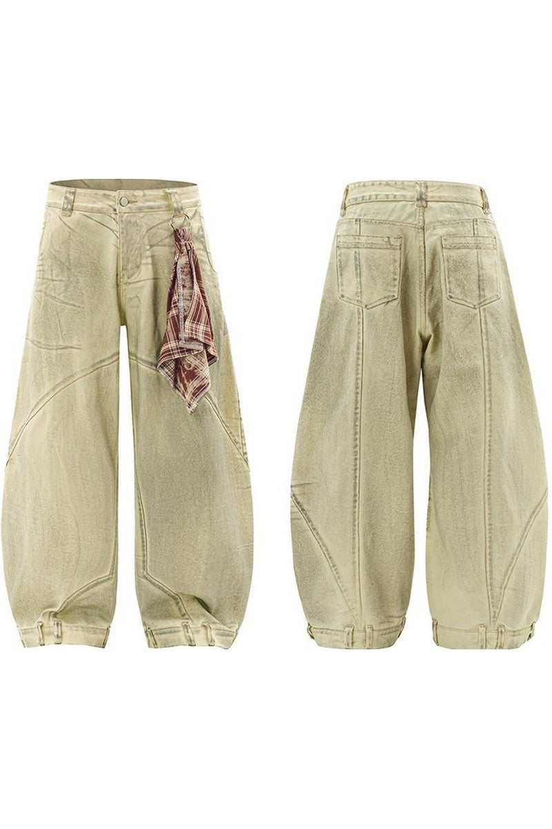 Patchwork Blade Baggy Jeans