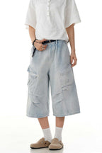 Blue Multi Pocket Jorts