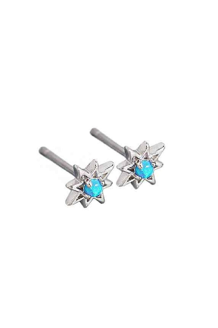 Opal Starburst Stud Earrings