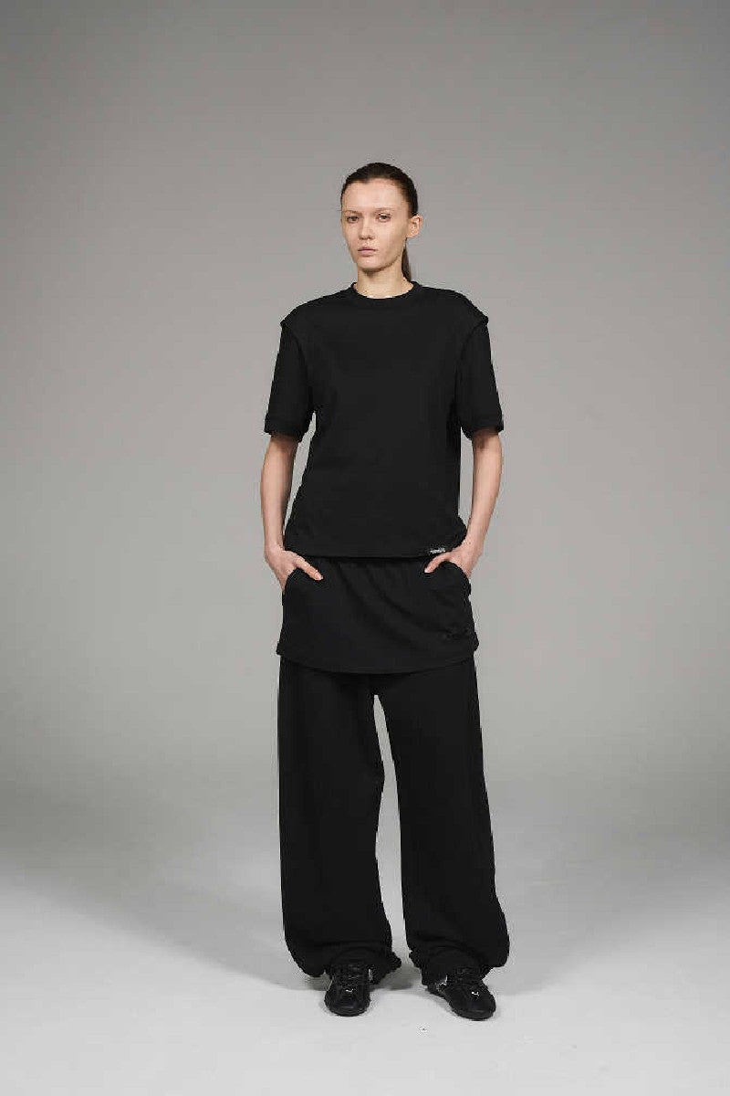 Layered Jogger Sweatpants