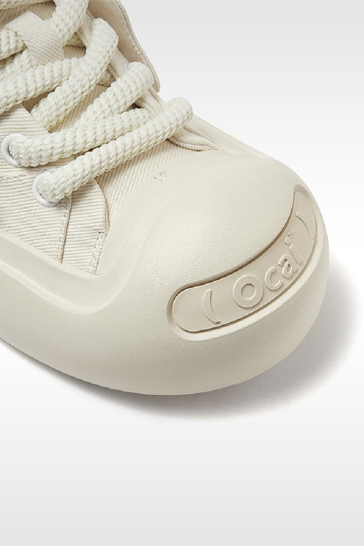 White Smile Canvas Sneakers