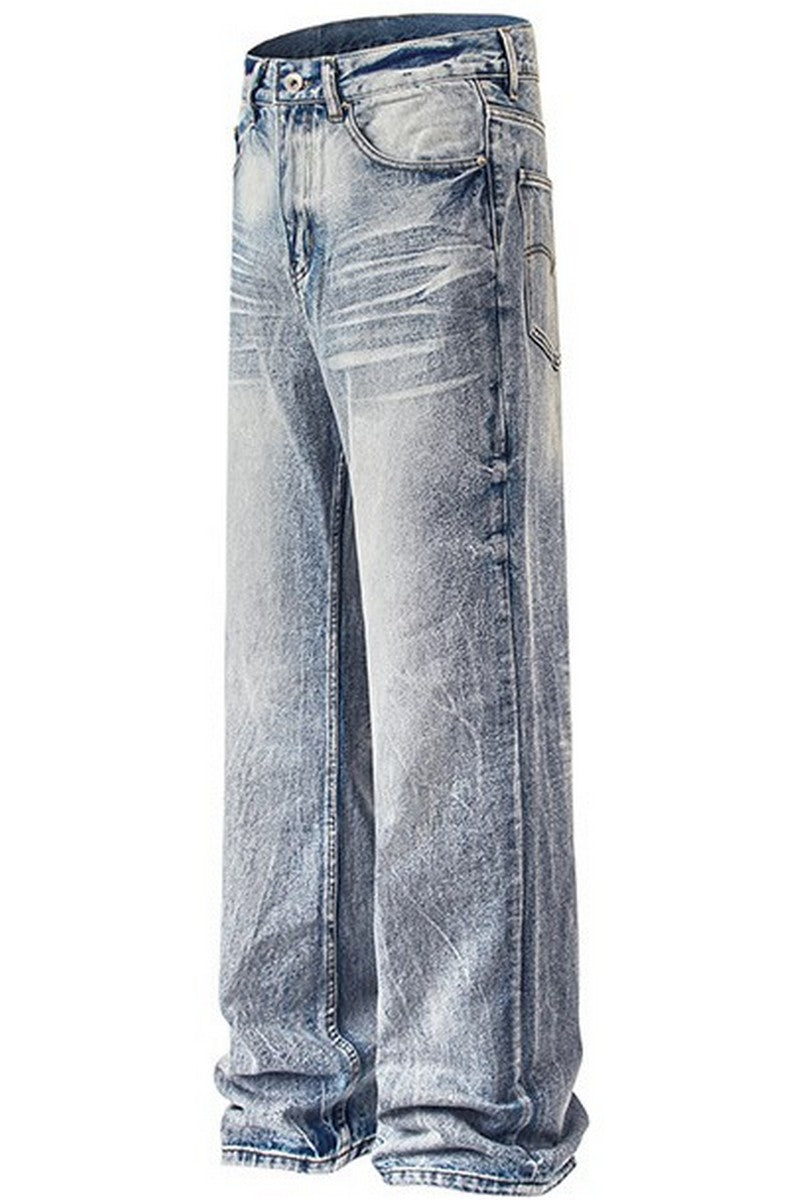 Washed Vintage Straight Jeans