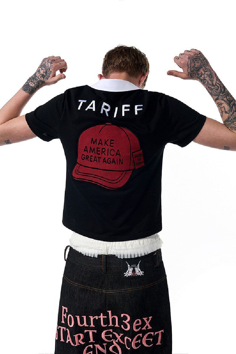 Embroidered Fitted Polo Tee