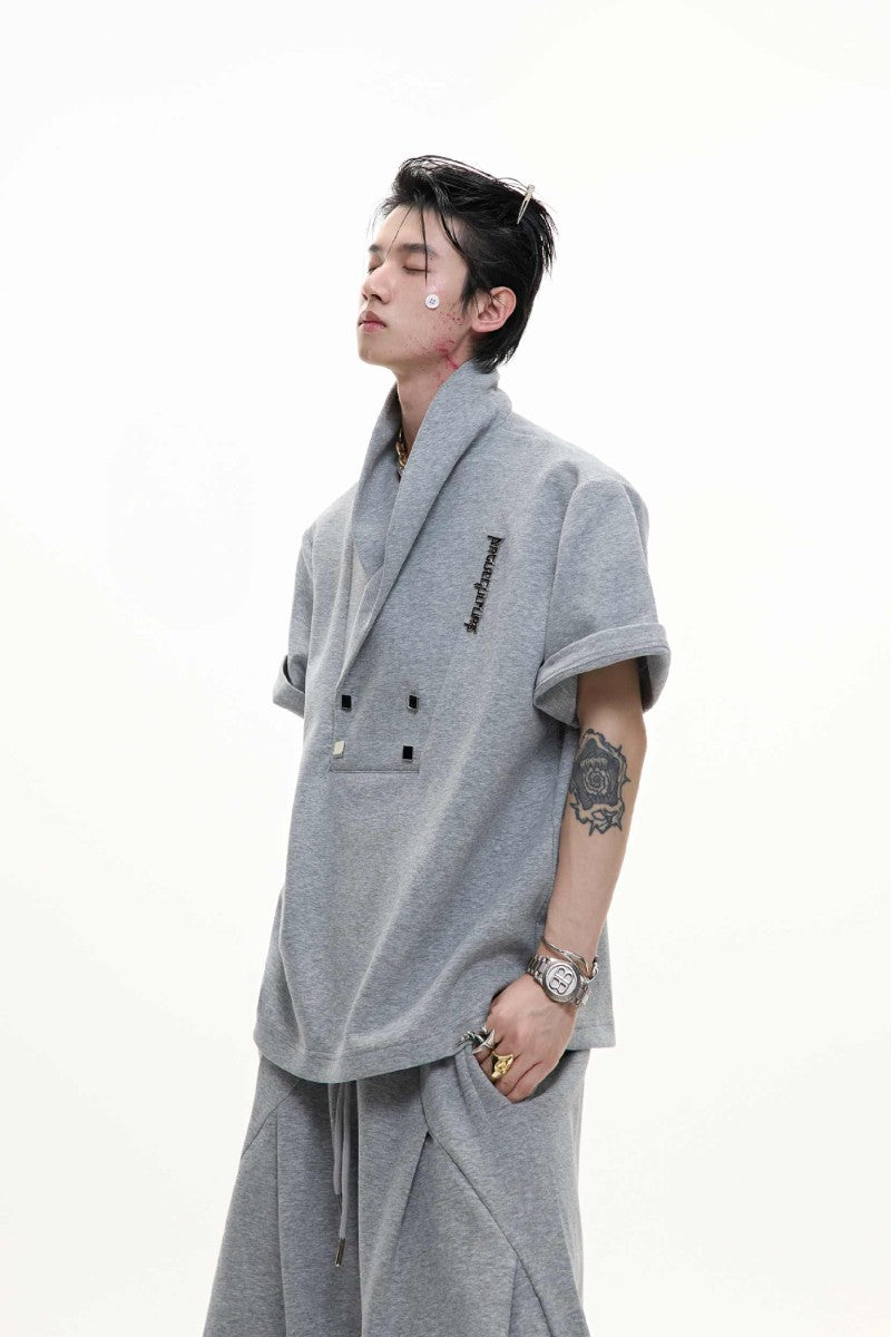 V-Neck Padded Track Shirt