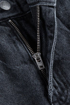Washed Loose Pleated Jeans