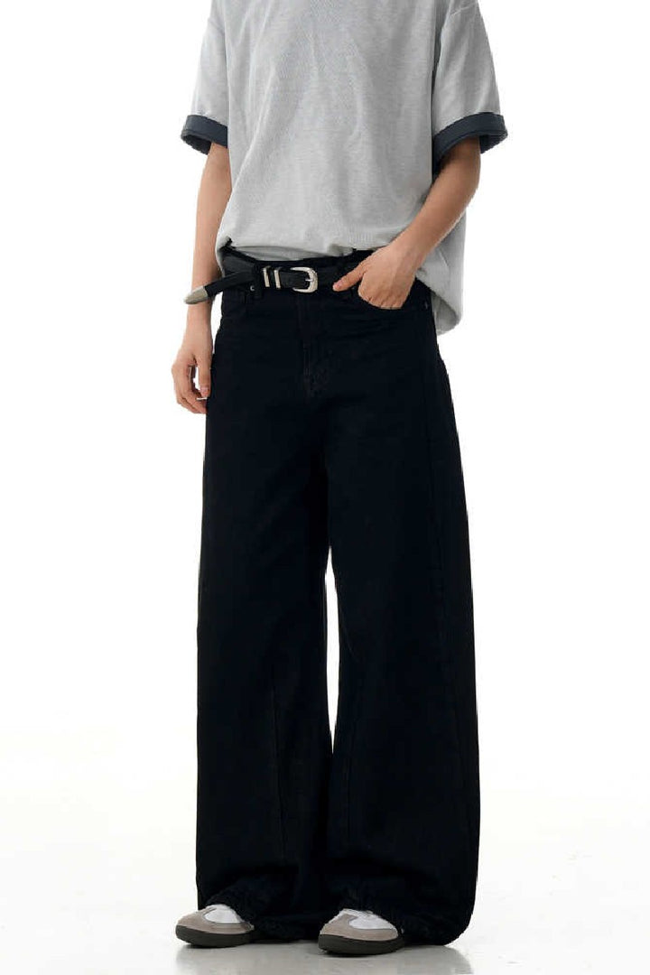 Black Straight Fit Jeans