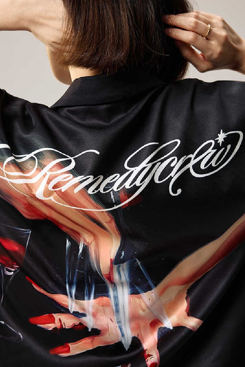 Knife Print Cuban Shirt