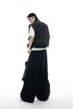 Drawstring Cargo Vest