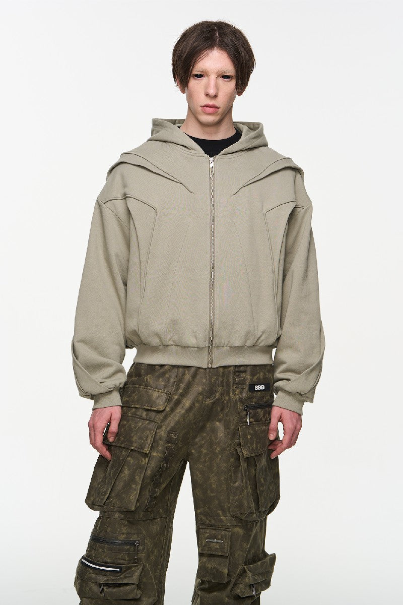 Layered Zip Line Spring Hoodie Jacket - Blind/No Plan – Copping Zone