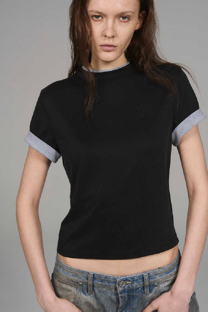 Layered Embroidery Graphic Tee