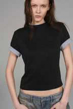 Layered Embroidery Graphic Tee