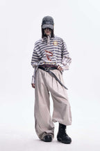 Striped Layered Longsleeve Polo Tee