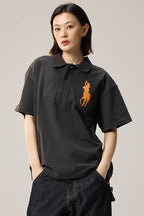 Reflective Embroidered Polo Shirt