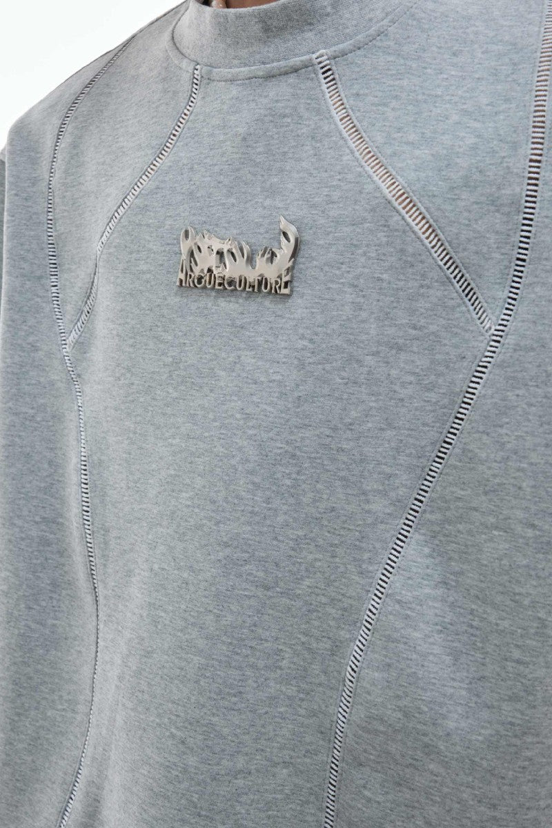Deconstructed Cotton Metal Tee