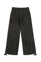 Washed Structured Cargo Pants