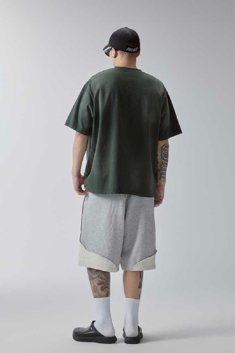 Colorblock Embroidered Beach Shorts