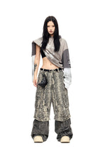 Layered Paint Wash Cargo Pants