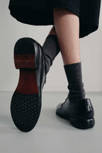 Streamlined Leather Derby Shoes