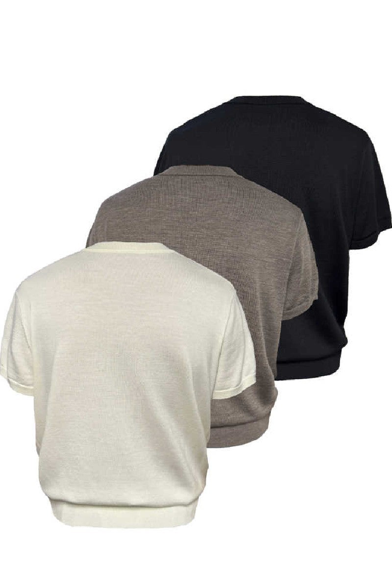 Merino Wool Ribbed T-Shirt