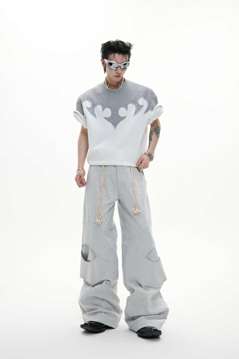 Burnout Rhinestone Cotton Tee