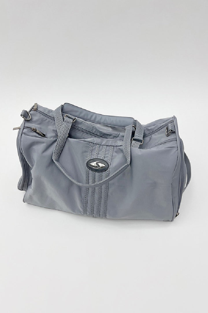 Grey Nylon Sports Bag